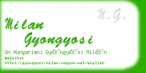 milan gyongyosi business card